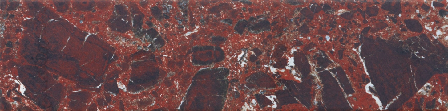 Quintessenza Tempo Pausa Del Tempo Rosso 10x40 - płytka imitująca marmur