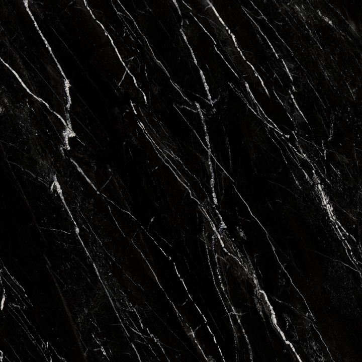 Ragno Incanto Sky Black błyszcząca 120x120 - płytka imitująca marmur