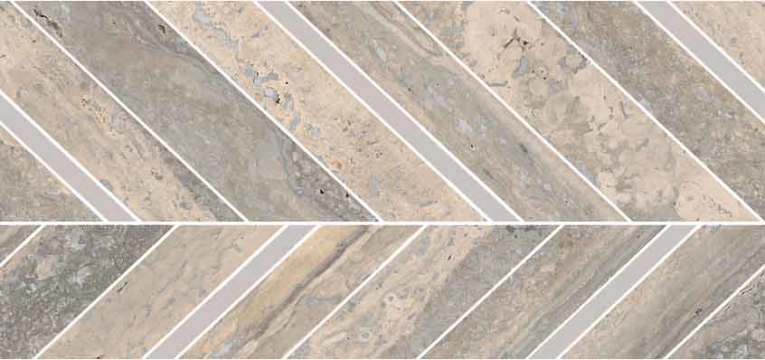Marazzi Mystone Travertino Silver 19.8x52.1 - płytka imitująca kamień