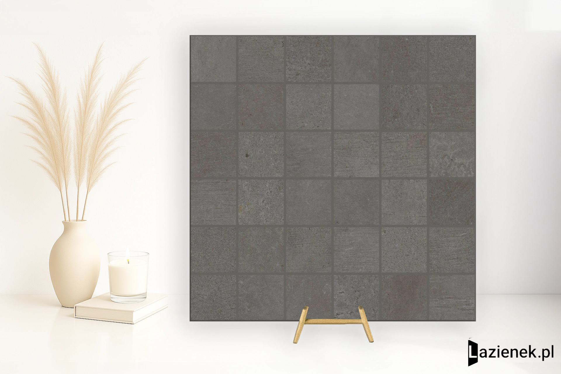 Marazzi Plaster Anthracite 30x30 - płytka imitująca beton