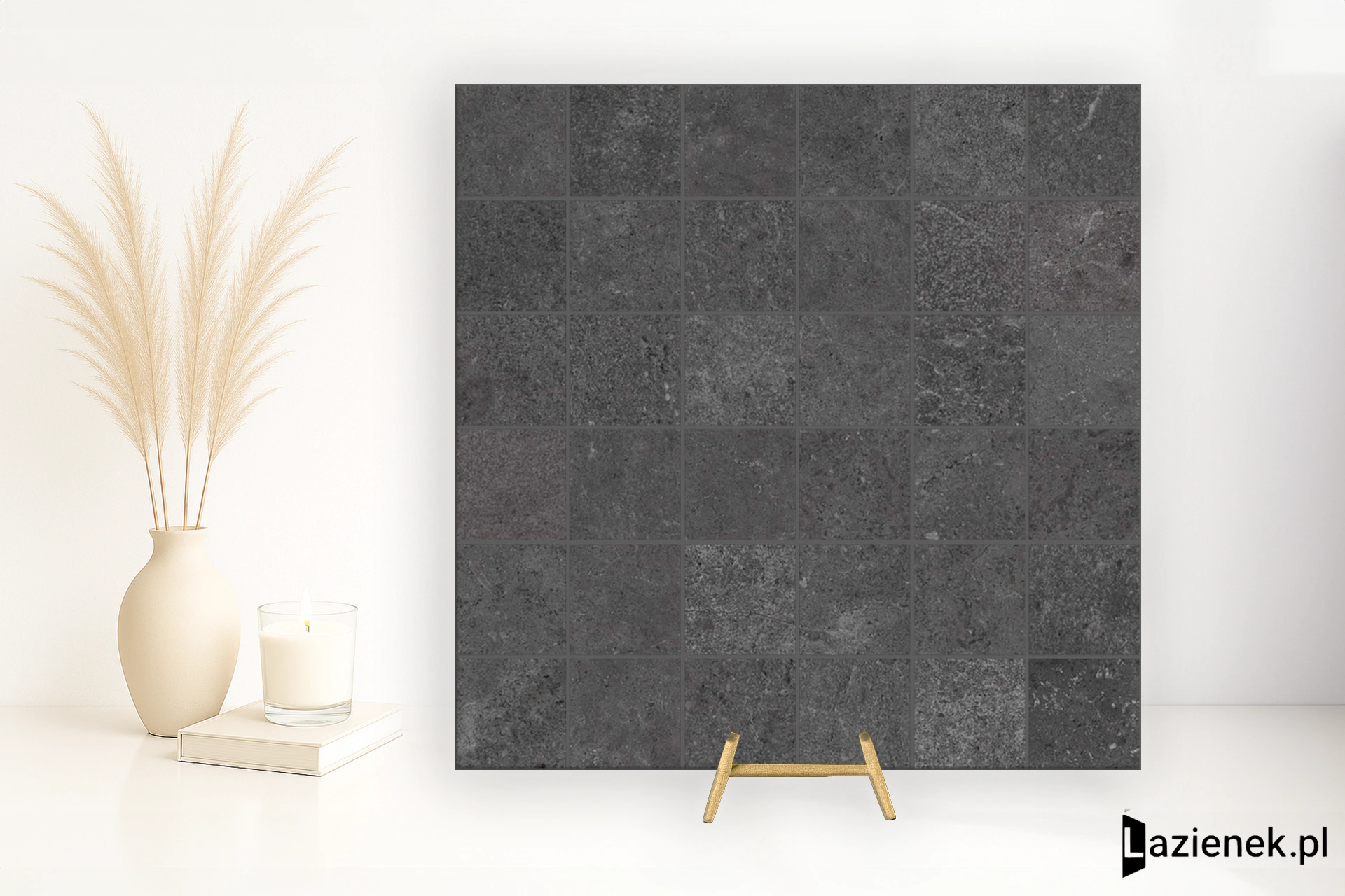 Marazzi Stream Anthracite 30x30 - płytka imitująca kamień