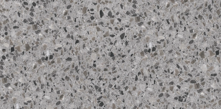 Casalgrande Padana Terrazzo Grey błyszcząca 30x60 - płytka imitująca lastryko