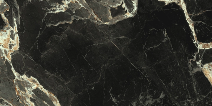 La Fabbrica Ava Black Gold Black Gold pół 60x120 - płytka / (L)276102 - płytka imitująca marmur