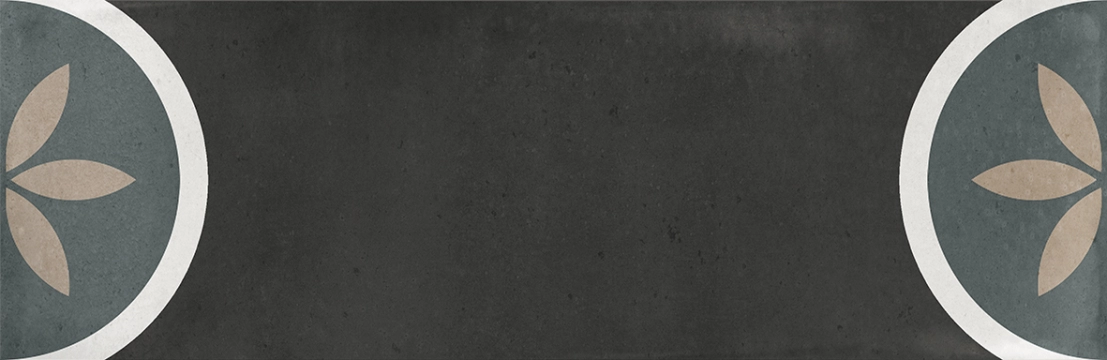 La Fabbrica Ava Small Black błyszcząca 6.5x20 - płytka nierektyfikowana / (L)180202 - płytka imitująca kamień