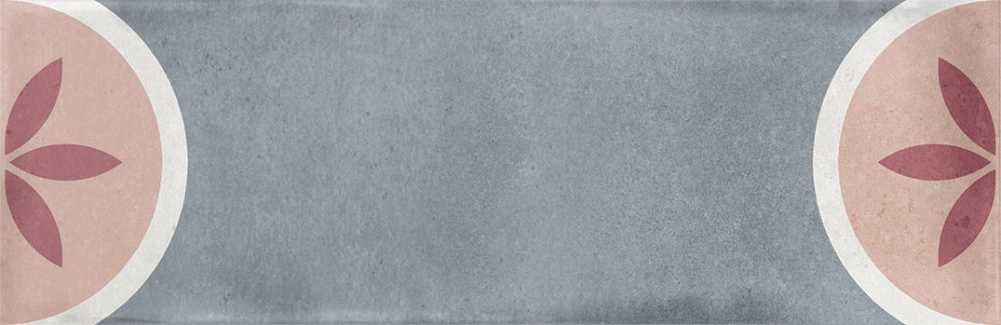 La Fabbrica Ava Small Light Blue błyszcząca 6.5x20 - płytka nierektyfikowana / (L)180204 - płytka imitująca kamień
