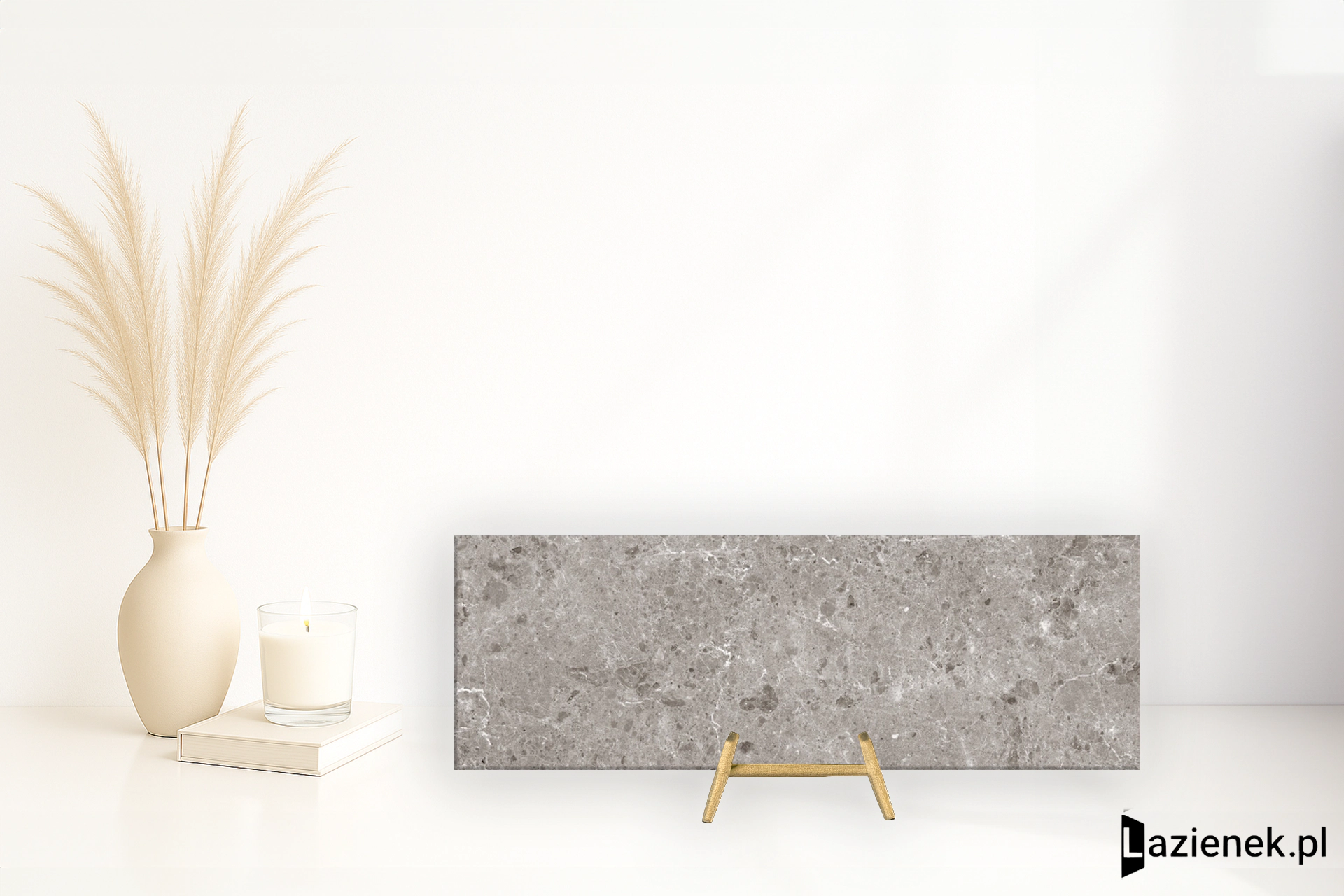 Grespania Artic Gris błyszcząca 120x360 - płytka nierektyfikowana - płytka imitująca marmur