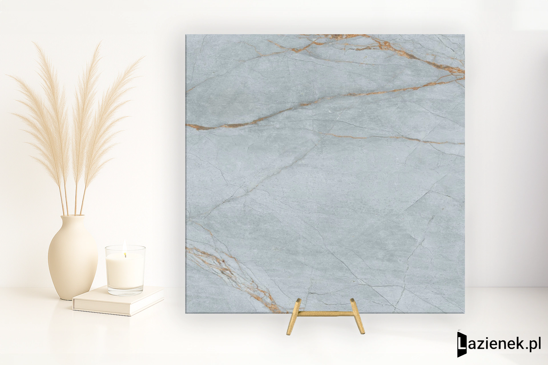 Grespania Blue Roma Cielo 120x120 - płytka imitująca marmur