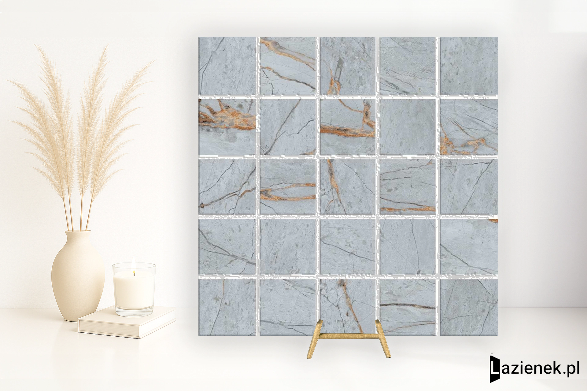 Grespania Blue Roma Cielo 30x30 - płytka nierektyfikowana - płytka imitująca marmur