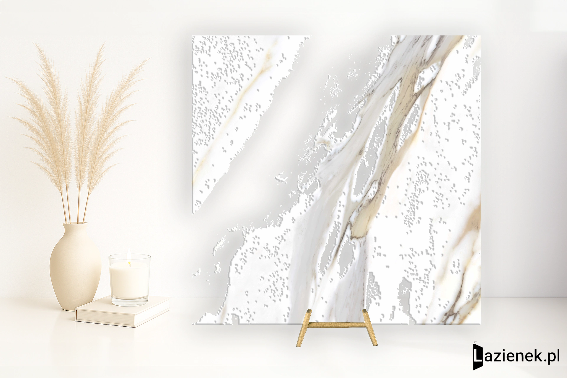 Grespania Calacata Gold Calacata Gold błyszcząca 59x59 - płytka imitująca marmur